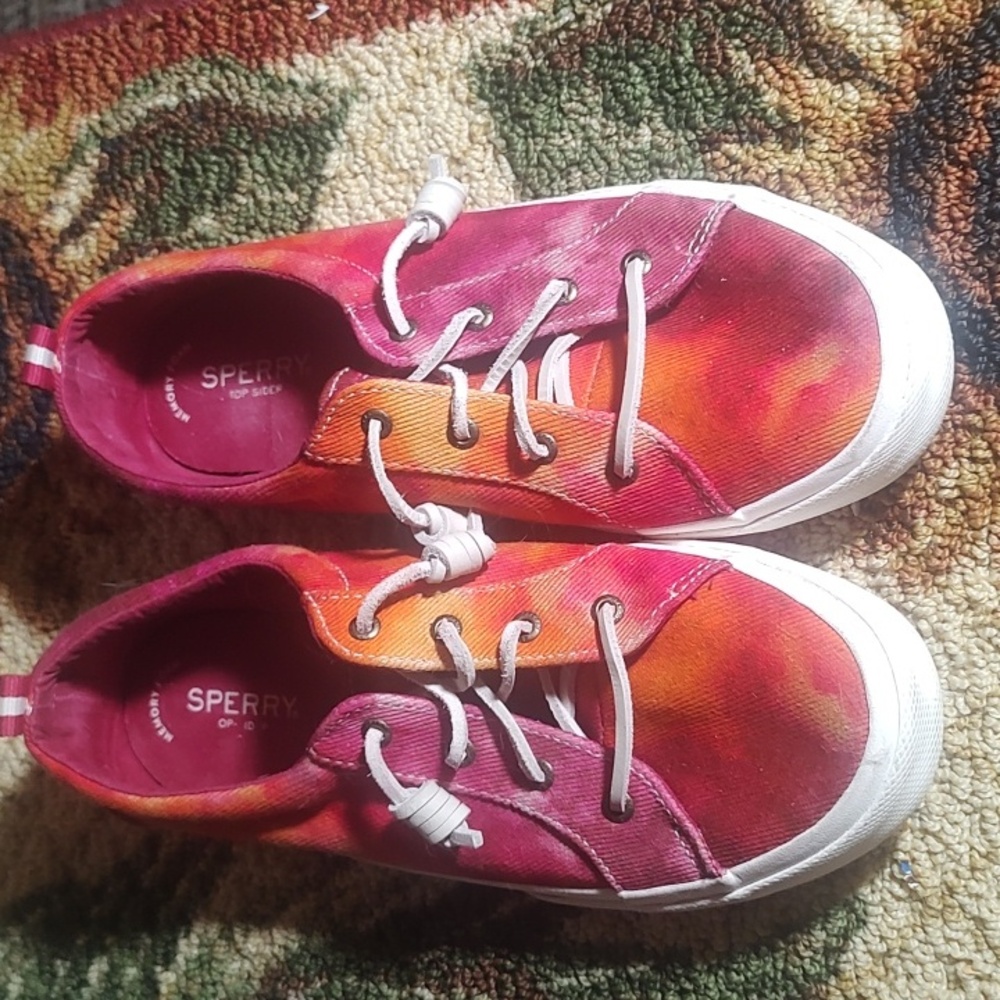 Woman's Sperry Shoes GC size 10 Va Tech Colors - Picture 2 of 4